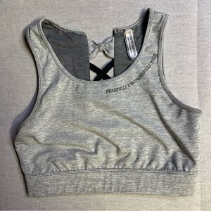 JADELYNN BROOKE WOMEN’S GRAY SPORT BRA /S
